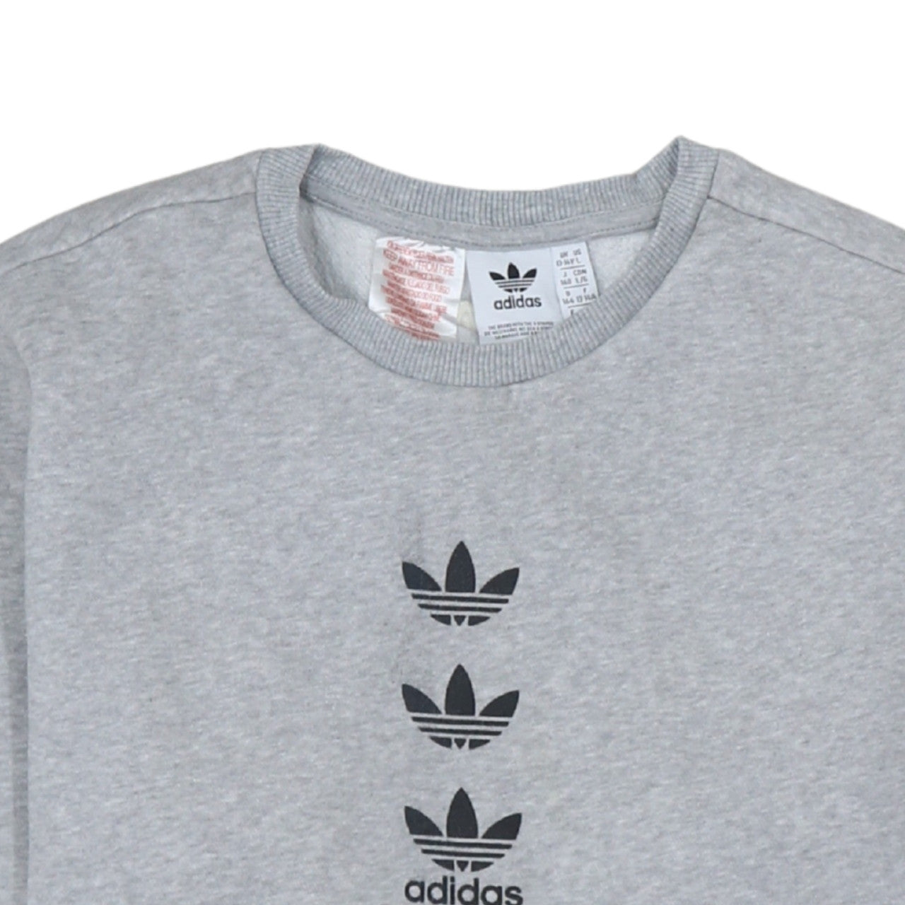 Additional view of Adidas boys’ grey crew neck pullover sweatshirt 13-14 years