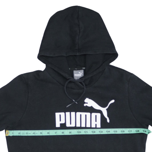 Puma Women's Black Pullover Hoodie Size 14 Hooded Sweatshirt