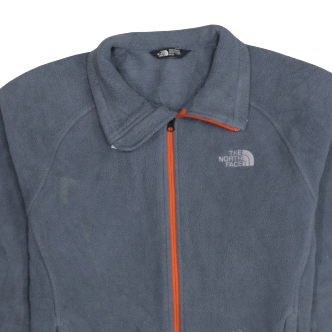 The North Face Men's Grey Fleece Full Zip Mid-Length Outdoor Jacket M