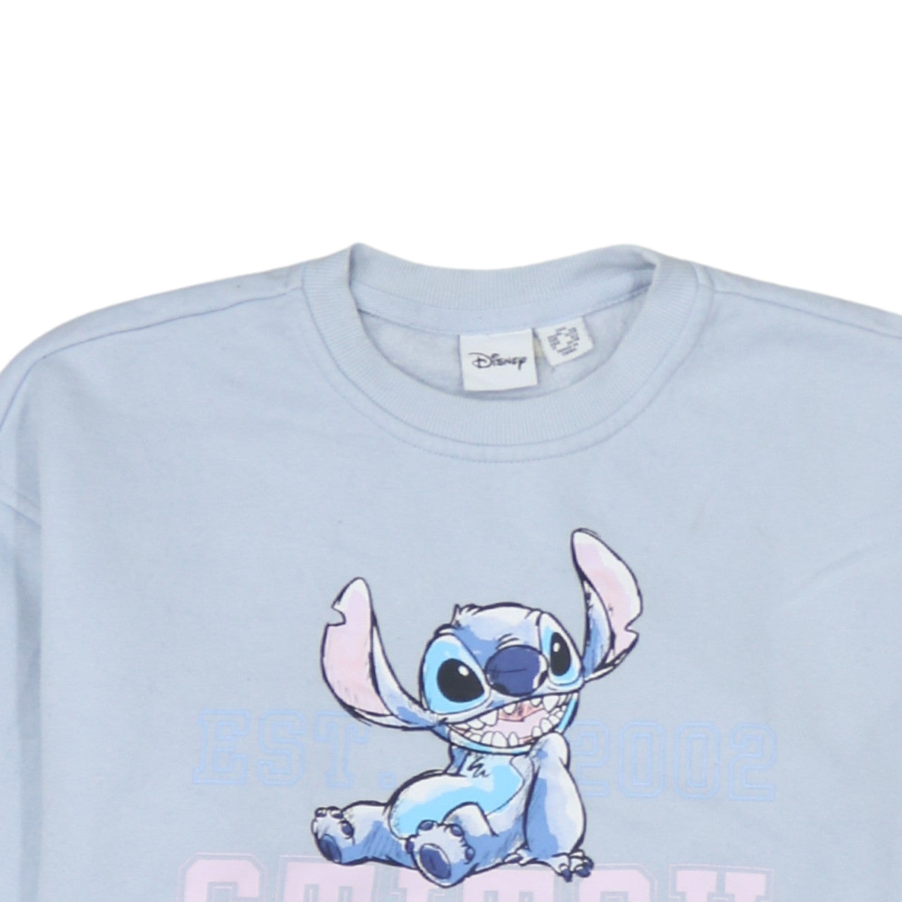 Disney Primark Women Blue Stitch Sweatshirt 2XS Pullover Jumper