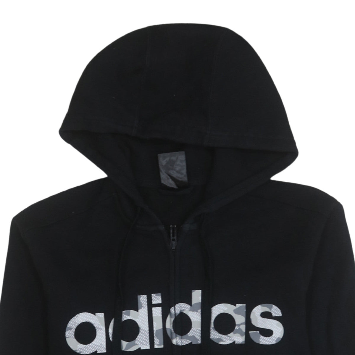 Additional view of Adidas Men's Black Full Zip Hoodie, size S, Sports Fleece