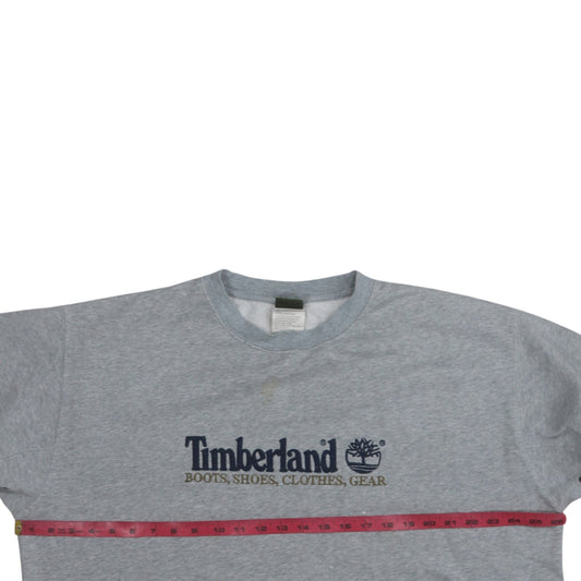 Timberland Mens Grey XL Pullover Fleece Sweatshirt