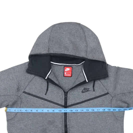 Nike Men’s Grey Full Zip Hoodie Sweatshirt Size S Sportswear
