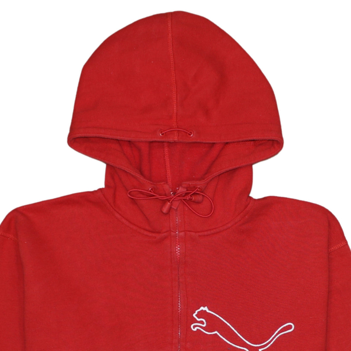 Additional view of Puma Men’s Red Full Zip Hoodie Sweatshirt, size L, Sports Fleece