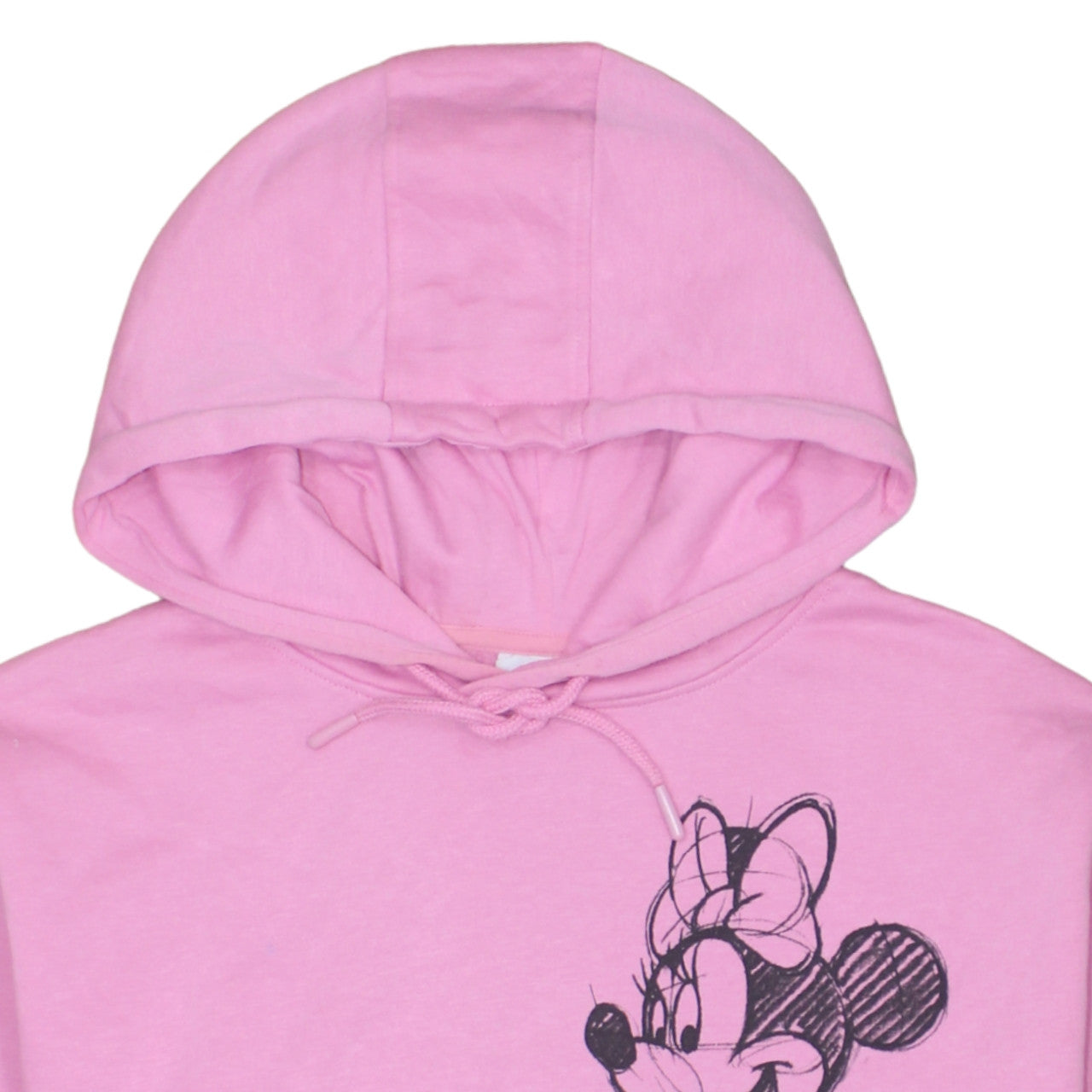 Primark Women Pink Minnie Mouse Hoodie Size 12 Hooded Pullover Sweatshirt