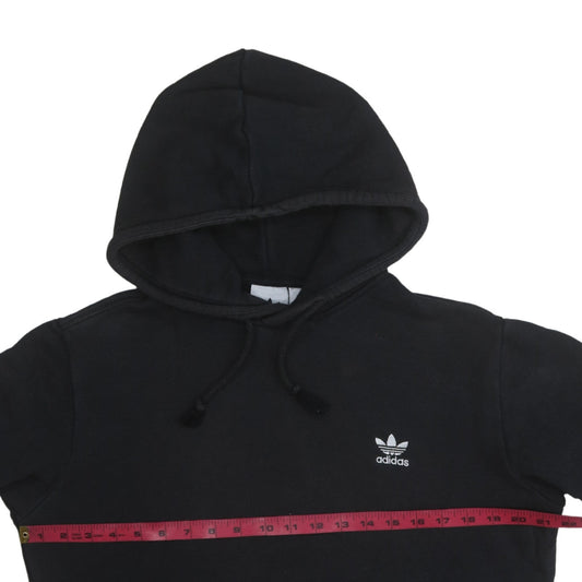 Adidas Men Black Pullover Hoodie Size M Sports Fleece Sweatshirt
