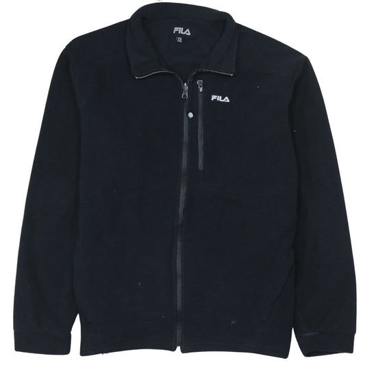 Fila Men's Black 2XL Full Zip Fleece Jacket