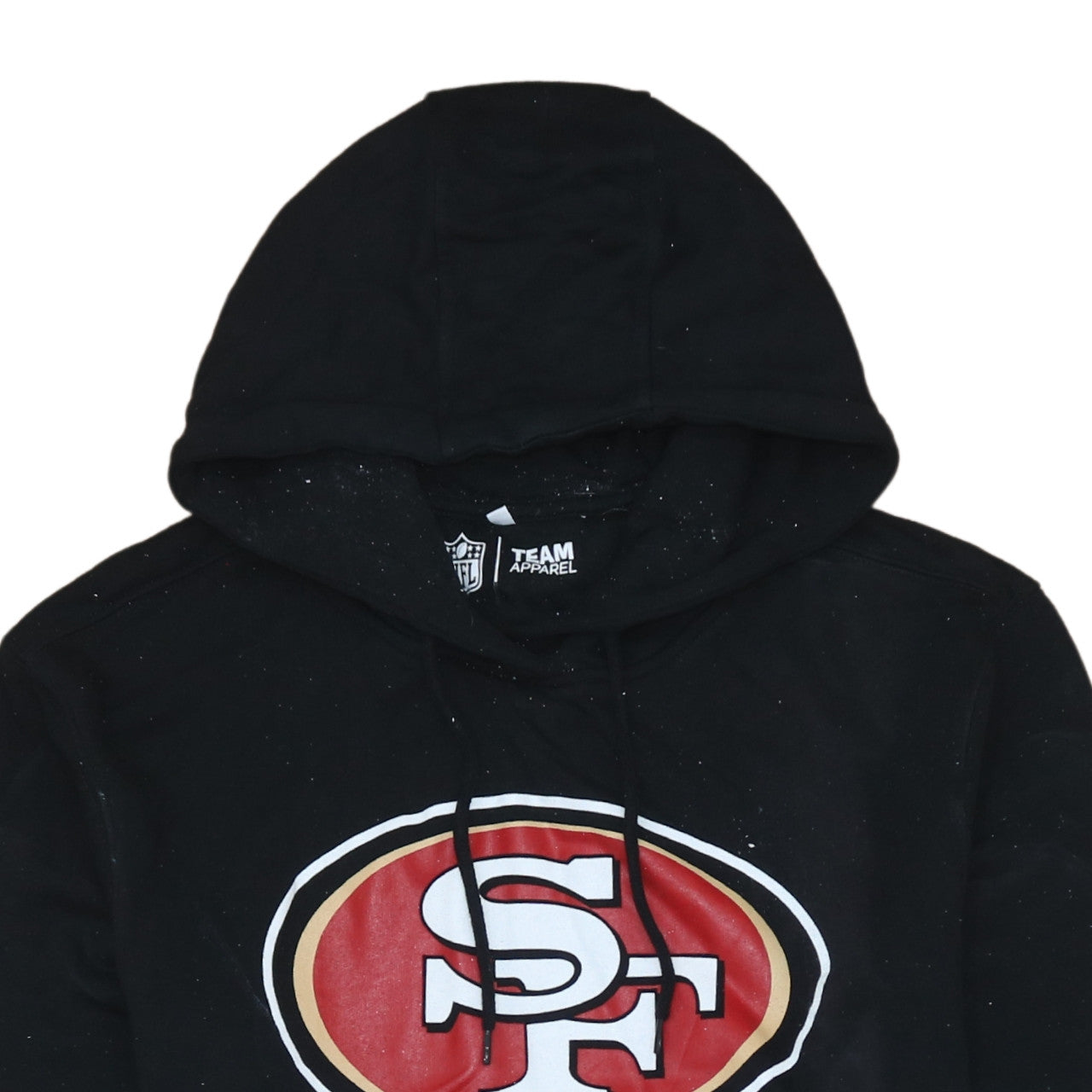 NFL Team Apparel Men's Black 2XL Pullover Hoodie with Logo