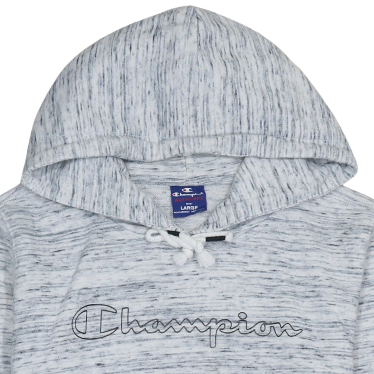 Champion Women’s Grey Pullover Hoodie Large Cotton Blend