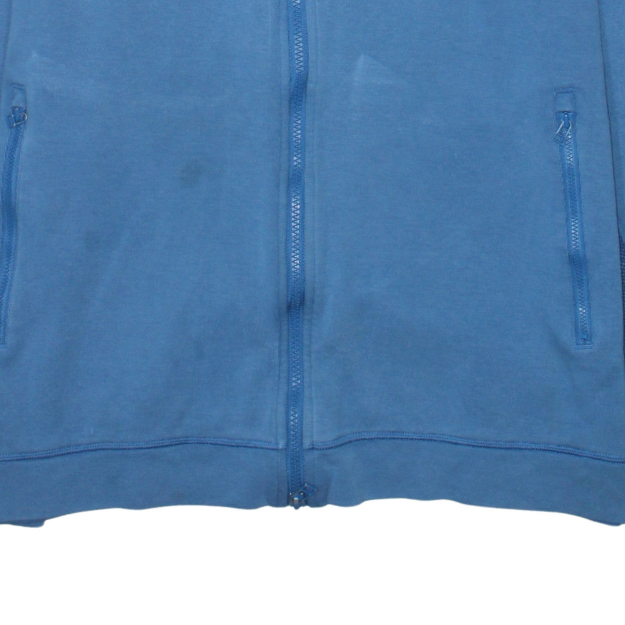 Adidas Mens Blue Full Zip Hoodie Size L Sportswear Sweatshirt