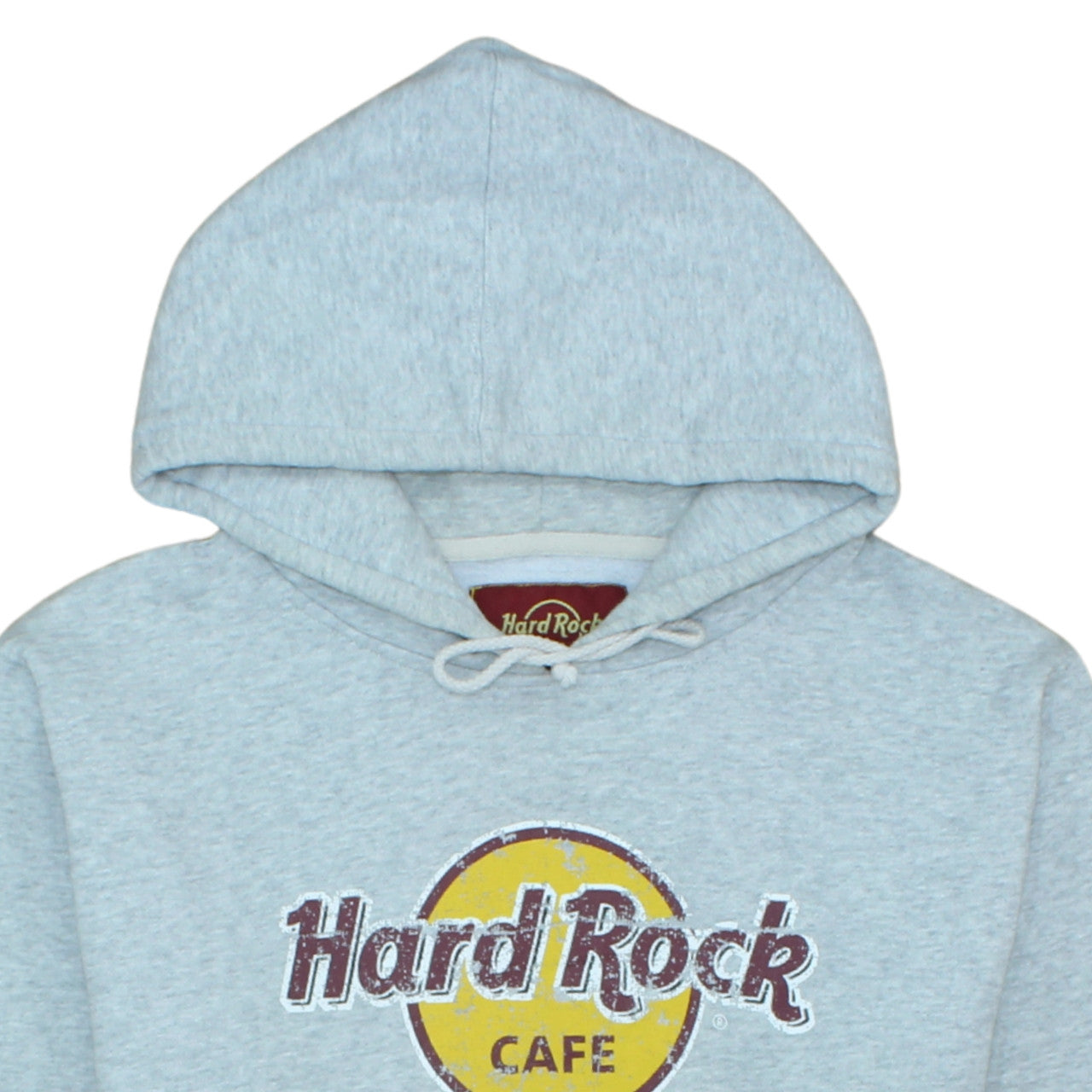 Hard Rock Cafe Women Grey Pullover Hoodie Medium Cotton Blend