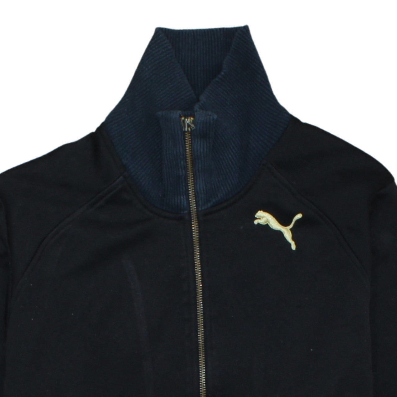 Puma Men's Black Track Jacket Size M Full Zip Lightweight Activewear