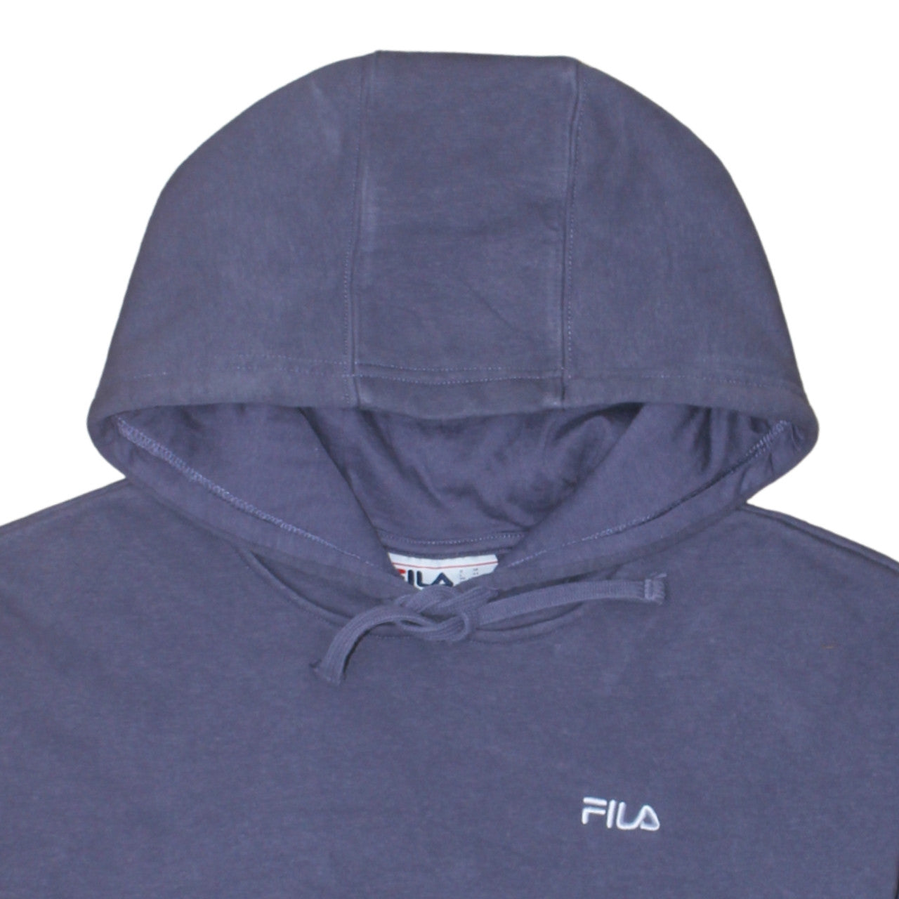 Fila Women’s Blue Pullover Hoodie Medium Cotton Blend Sweatshirt