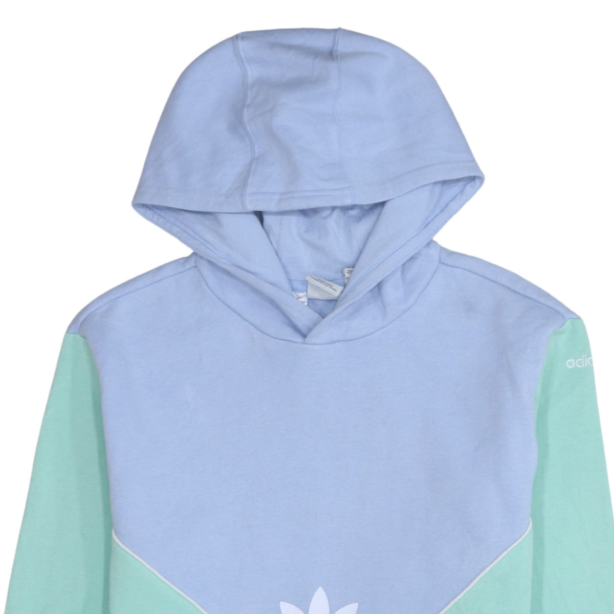 Additional view of adidas girls’ blue colourblock pullover hoodie, size 15-16, years