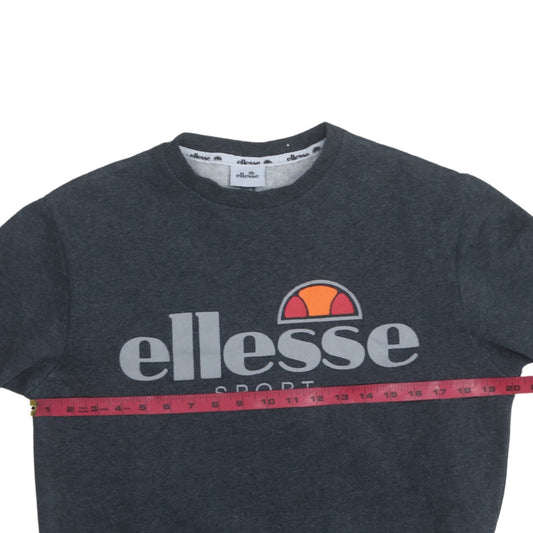 Ellesse Mens Grey Sport Logo Pullover Sweatshirt Size M