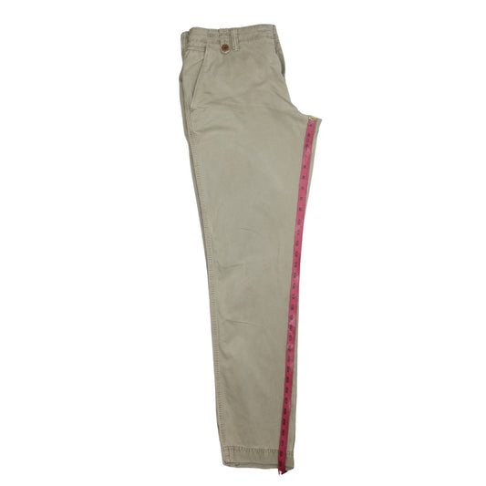 Tommy Hilfiger Men's Beige Chino Trousers 34W 34L Regular Fit