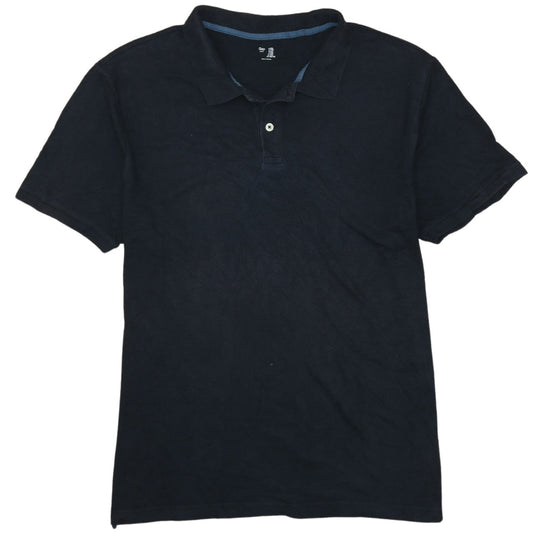 Gap Men's Black 2XL Cotton Short Sleeve Polo Shirt