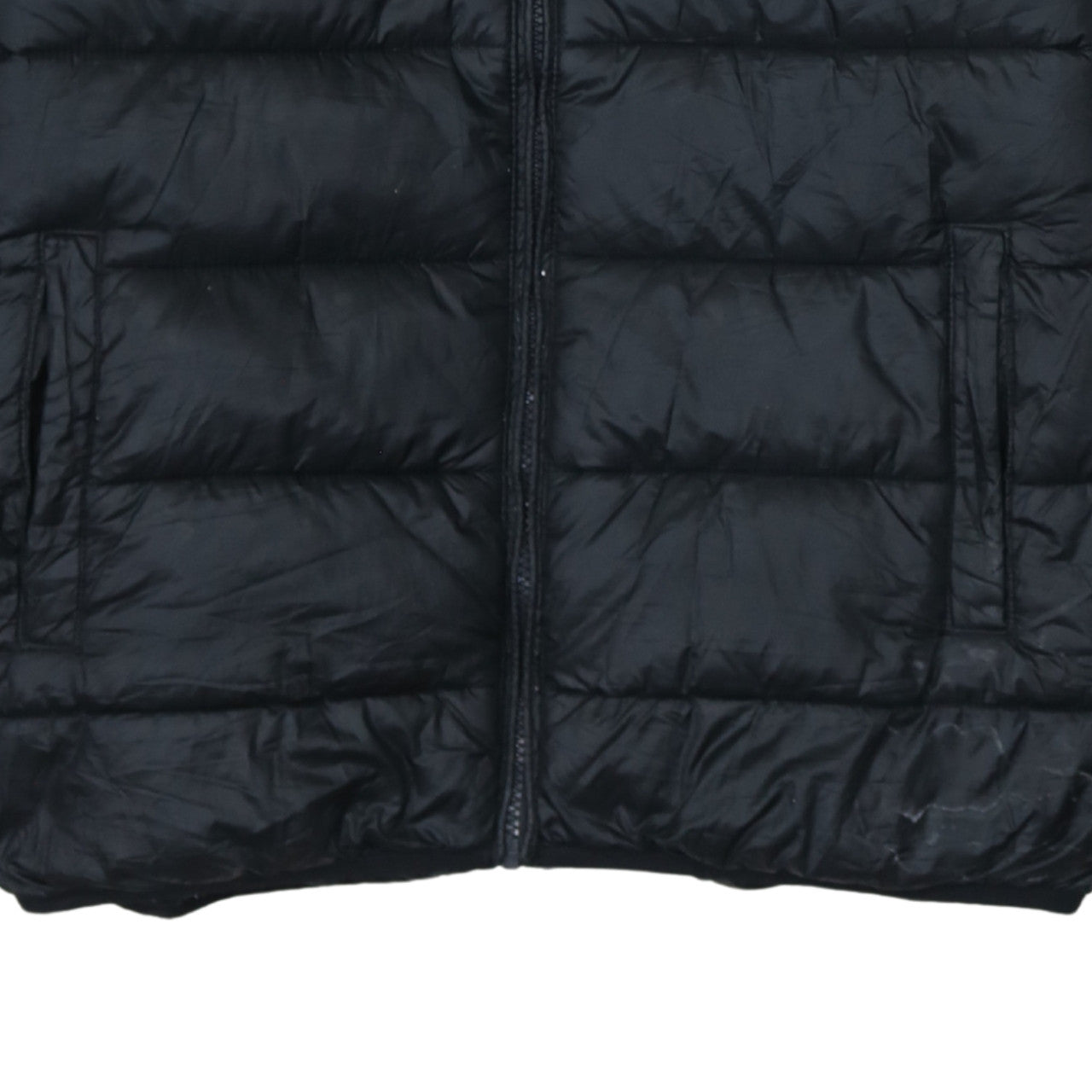 Champion Men's Black 2XL Hooded Puffer Jacket Full Zip Winter Coat
