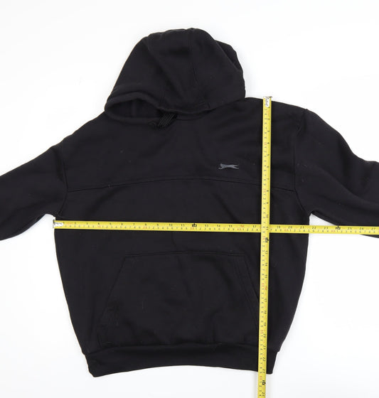 Slazenger Men's Black Pullover Hoodie Size M Fleece Sweatshirt