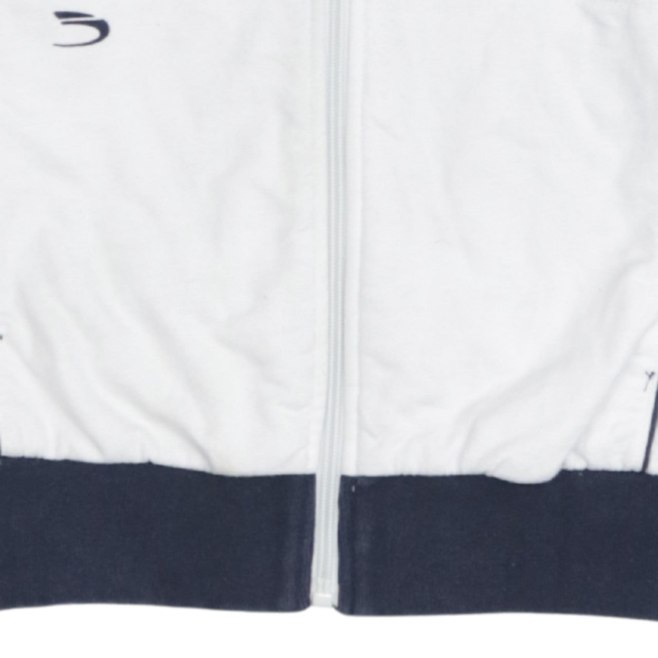 Diesel Men's White Track Jacket M Sports Zip Athletic Top