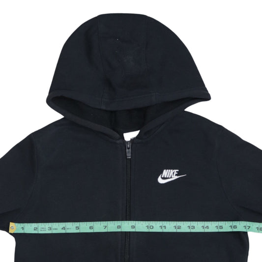 Nike Boys Black Full Zip Fleece Hoodie Size L 147-158cm