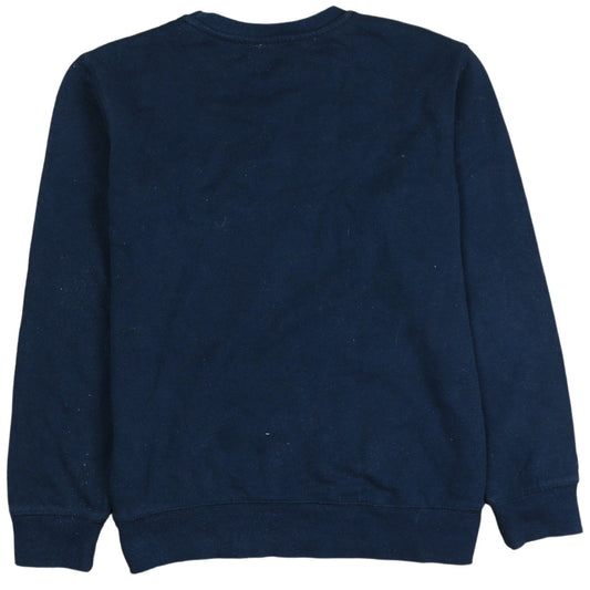 Champion Boys Blue Pullover Sweatshirt L Logo Embroidered Fleece