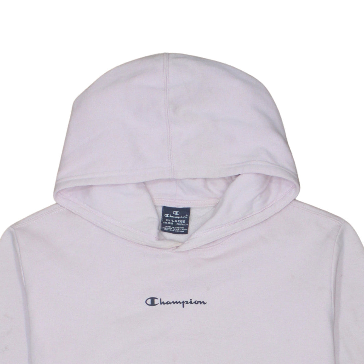 Additional view of Champion girls’ pink pullover hoodie 15-16 years cotton blend logo sweatshirt