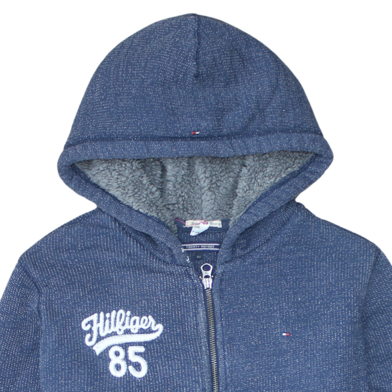 Tommy Hilfiger Boys Blue Full Zip Hooded Sweatshirt Size 164 (Age 13-14)