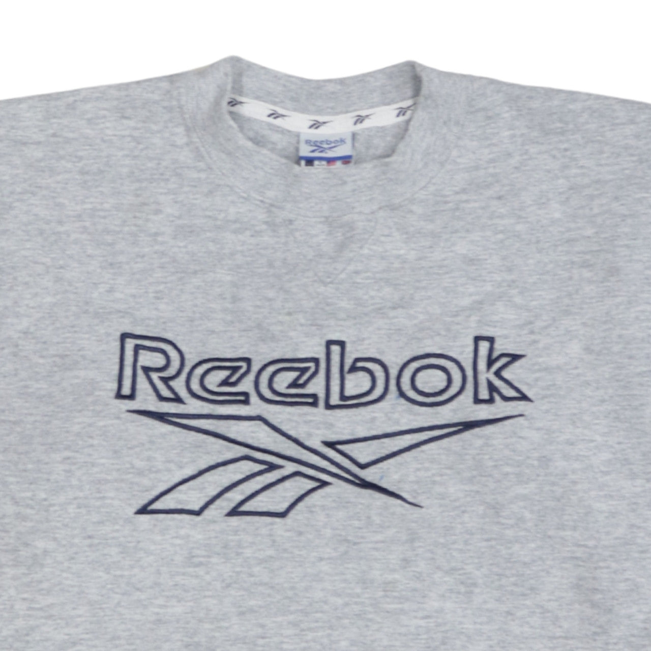 Additional view of Reebok boys’ grey xl pullover fleece sweatshirt with embroidered logo