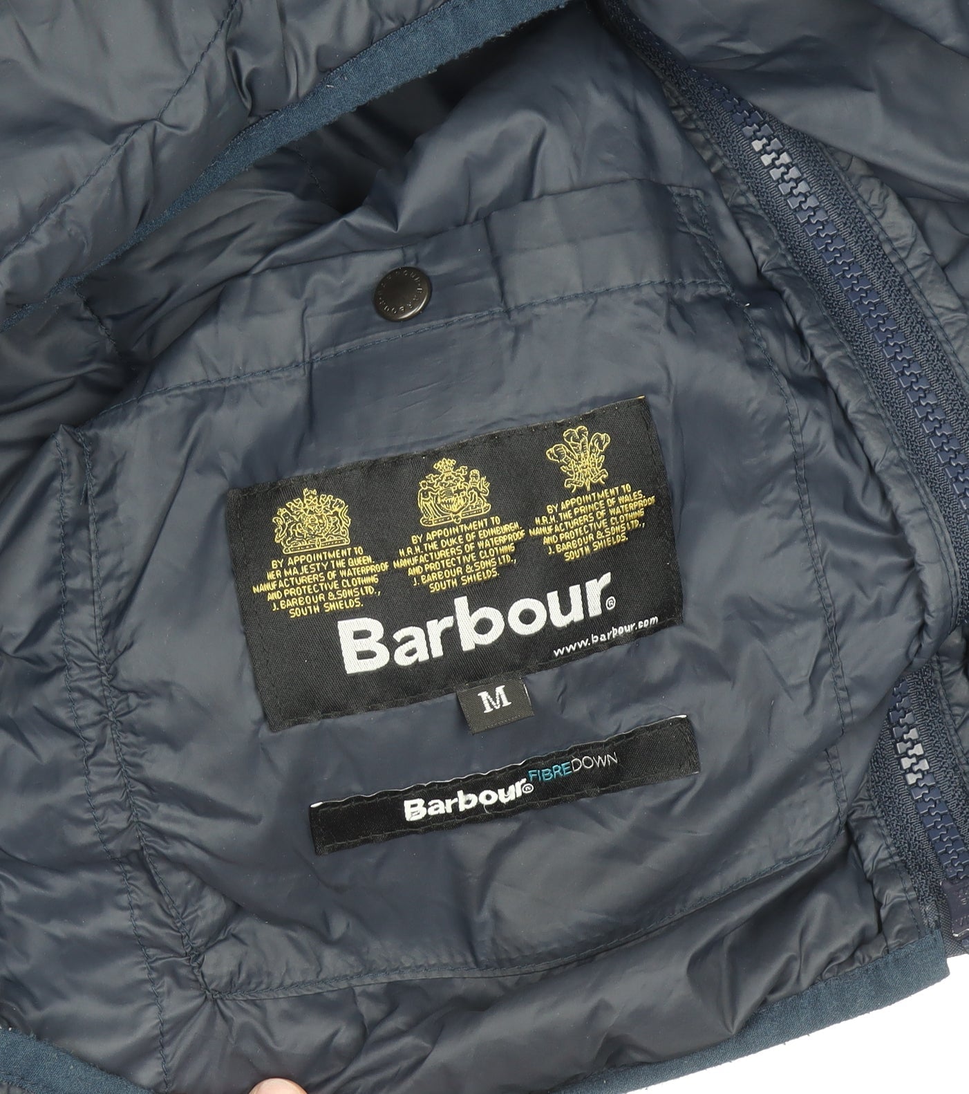 Barbour Men's Blue M FibreDown Lightweight Puffer Jacket