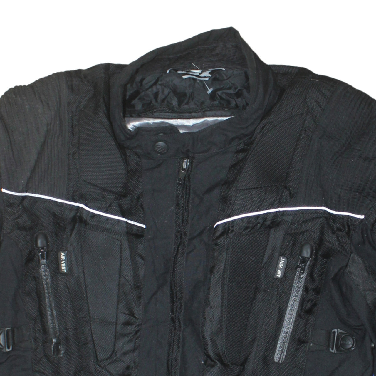 Buffalo by OSX Men's Black Motorcycle Jacket Size L Waterproof Riding