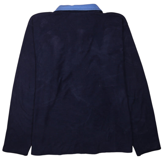 Lotto Men's Blue XL Fleece 1/4 Zip Pullover Sweatshirt