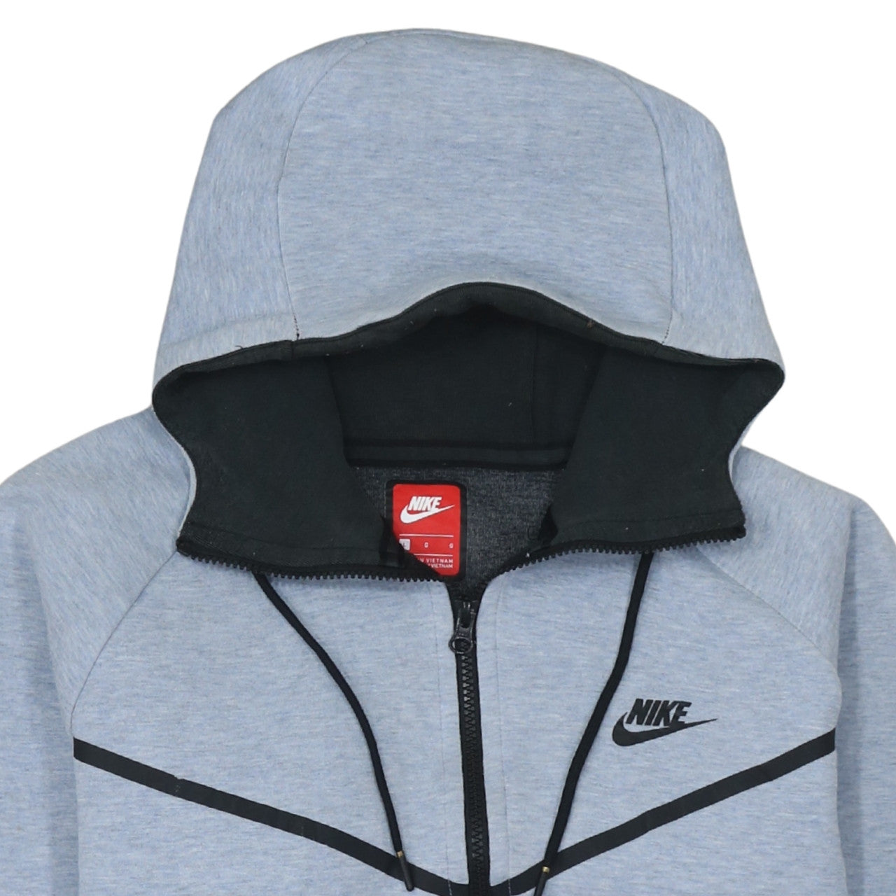 Nike Men's Grey Full Zip Hoodie L Sportswear Sweatshirt