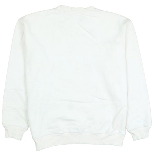 Ellesse Womens White Small Pullover Sweatshirt Crew Neck Long Sleeve Logo