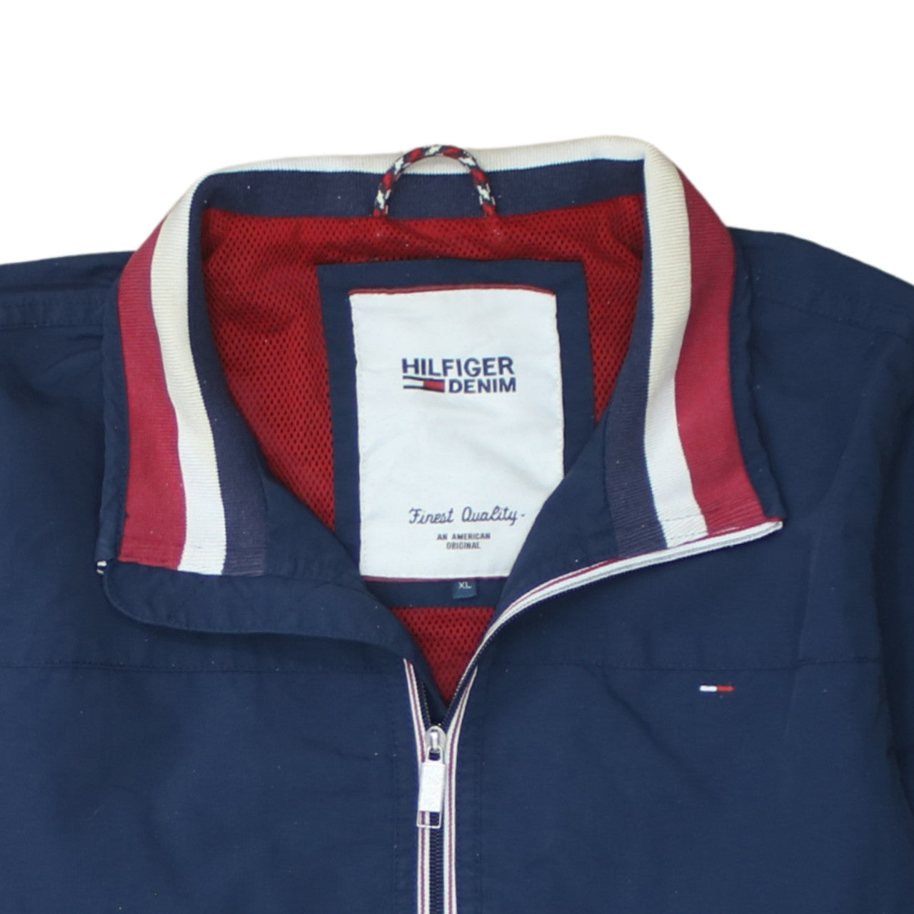 Hilfiger Denim Men's Blue XL Bomber Jacket Cotton Full Zip