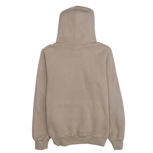 Tommy Hilfiger Men Beige Small Pullover Hoodie Embroidered Logo