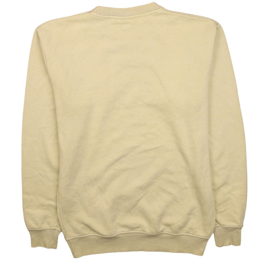Fila Men's Beige Small Pullover Sweatshirt Crew Neck Classic Fit