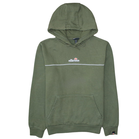 Ellesse Men's Green Pullover Hoodie XL Logo Fleece Sweatshirt