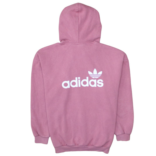 Adidas Womens Pink Pullover Hoodie XS Cotton Blend Casual