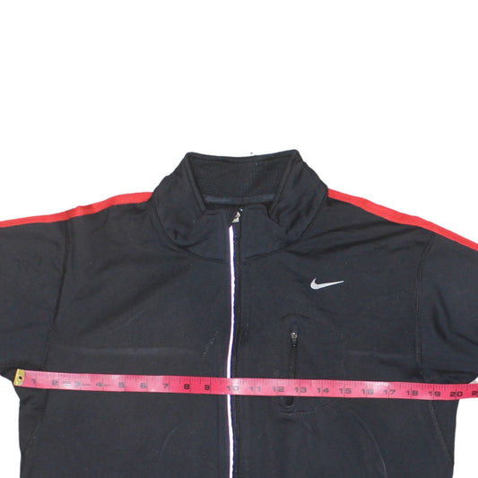 Nike Men's Black Full Zip Dri-Fit Sweatshirt Size M Athletic Jacket