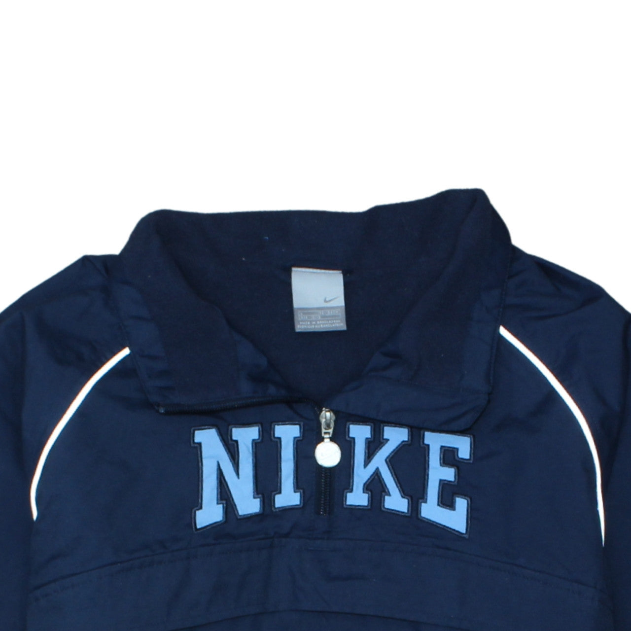 Nike Boys Blue 12-13 Years Windbreaker Jacket 1/4 Zip Lightweight
