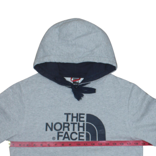 The North Face Men's Grey Pullover Hoodie XS Regular Fit Fleece