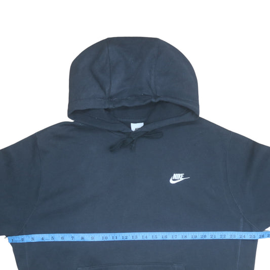 Nike Men's Black Large Pullover Hoodie Regular Fit Logo Sweatshirt