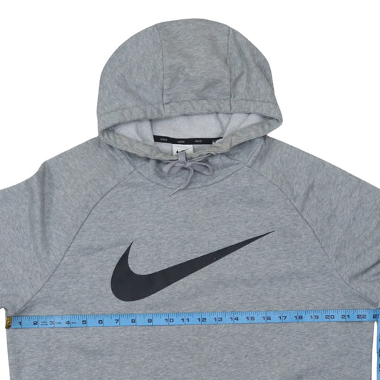 Nike Men's Grey Dri-Fit Pullover Hoodie Size L Sportswear