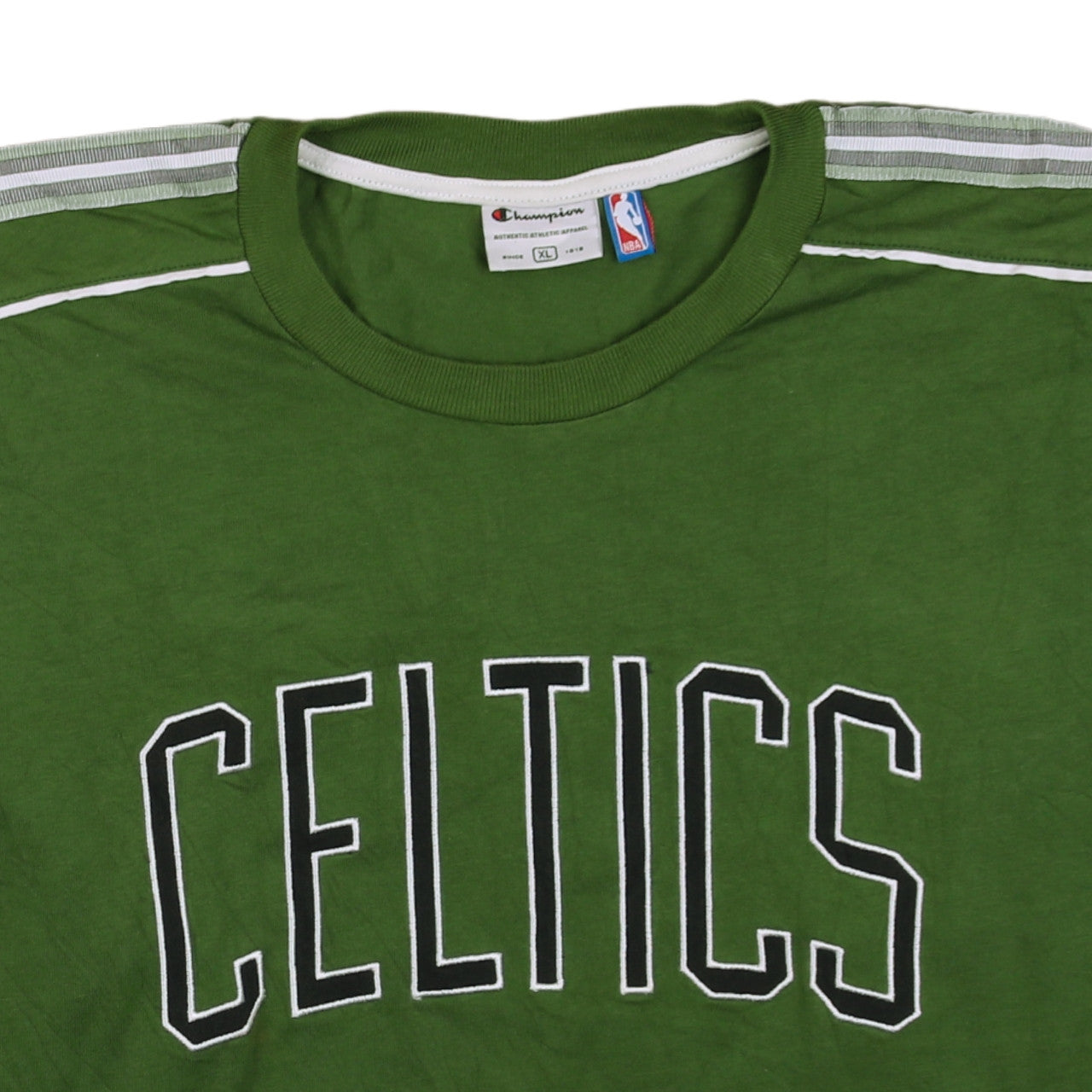 Champion Men's Green Celtics Long Sleeve Crew Neck T-Shirt XL