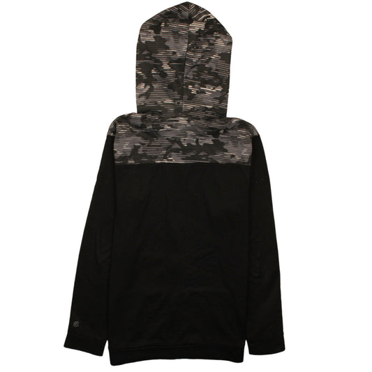 Champion Boys Black Camouflage Full Zip Hoodie XL (14-16) Cotton Blend