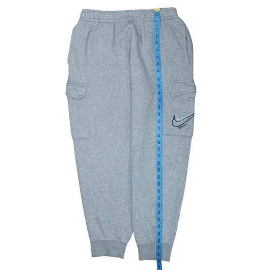 Nike Men’s Grey Cargo Jogger Trousers M Regular Fit Fleece