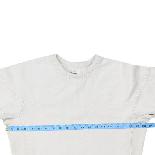 Champion Men's White XS Crew Neck Pullover Sweatshirt