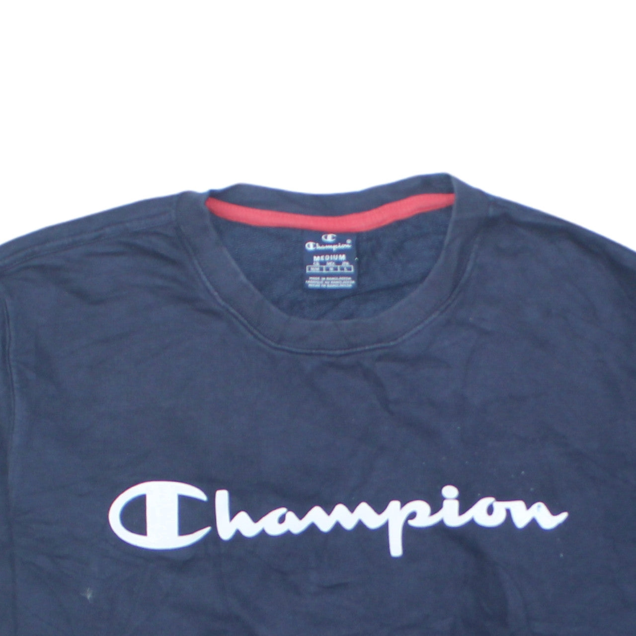 Additional view of Champion boys’ navy blue crew neck sweatshirt 15-16 years 2xl pullover