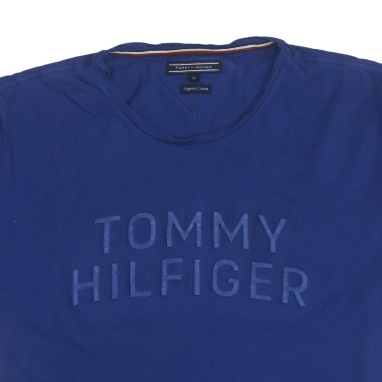 Tommy Hilfiger Men's Blue XL Organic Cotton Crew Neck T-Shirt